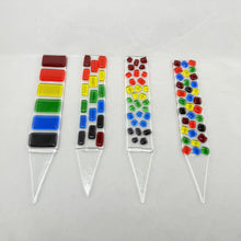 Fused Glass Plant Stake Totem - Rainbow Series