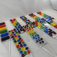 Fused Glass Plant Stake Totem - Rainbow Series