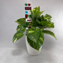 Fused Glass Plant Stake Totem - Christmas Dreams