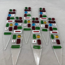 Fused Glass Plant Stake Totem - Christmas Dreams