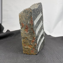 Pacific Northwest Basalt Column with Sand-Carved Parallel Lines