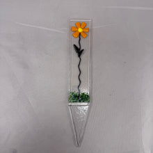 Fused Glass Plant Stake Totem - Daisy, Marigold, or Violet Flower