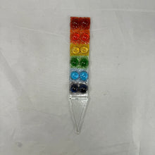 Fused Glass Plant Stake Totem - Rainbow Series