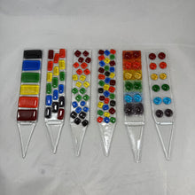 Fused Glass Plant Stake Totem - Rainbow Series