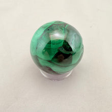 Polished Malachite Sphere – 2" Natural Stone Crystal Ball