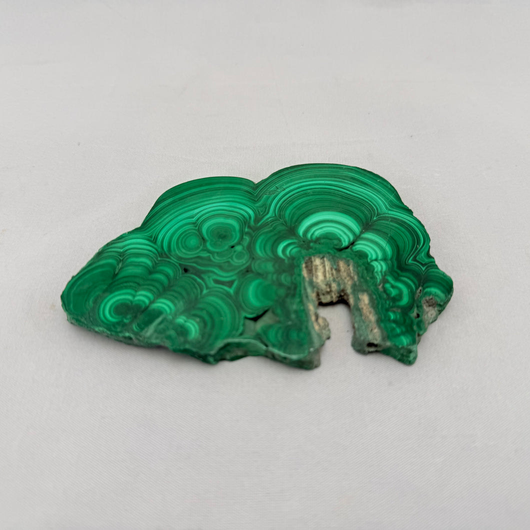 Polished Malachite Slab – 160 Gram Natural Stone Display Piece