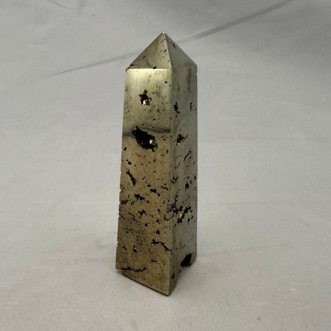 Large Iron Pyrite Obelisk - 130 grams - 3-1/4