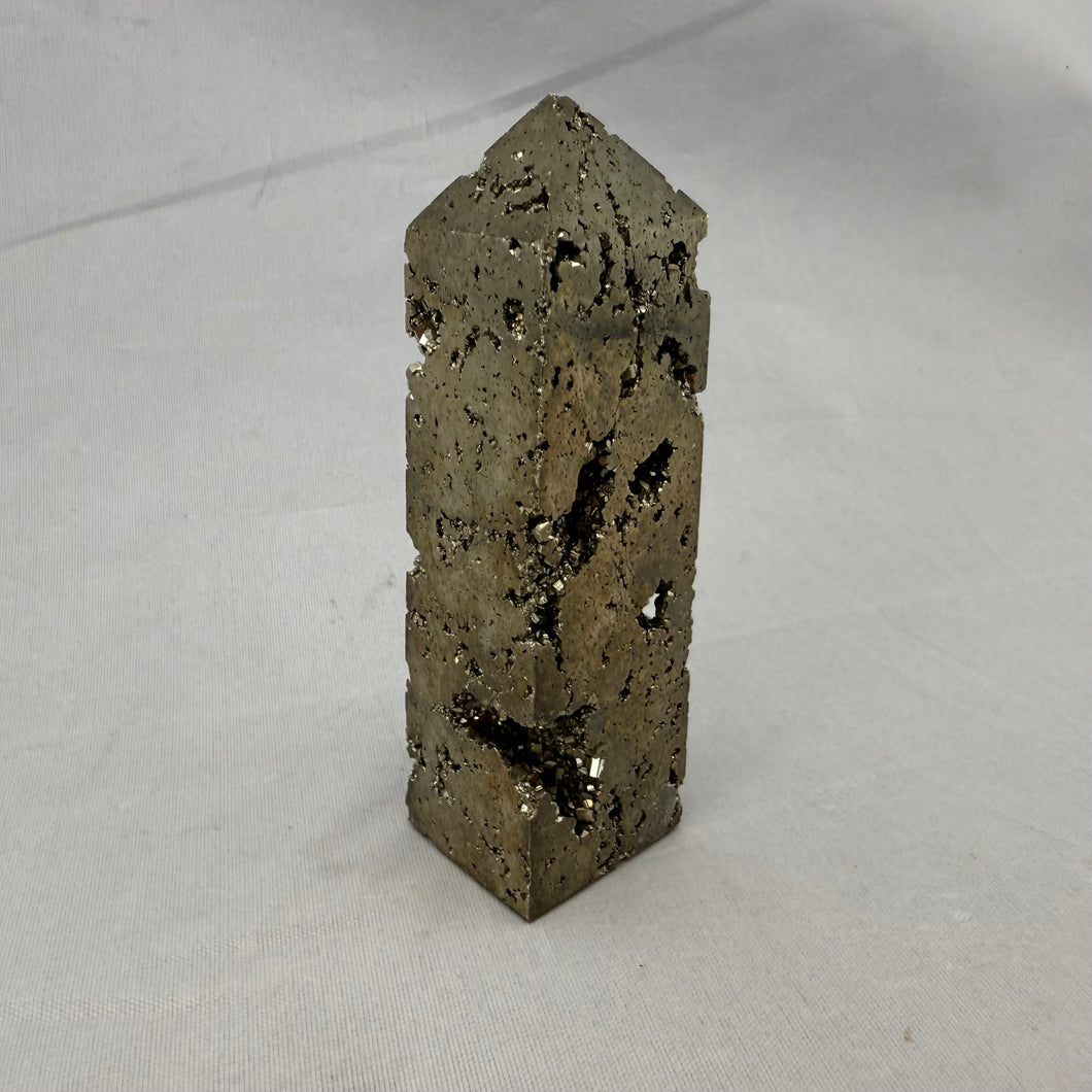 Large Iron Pyrite Obelisk - 161 grams - 3-1/4