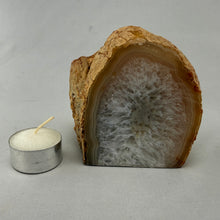 Brazilian Agate Tea Light Candle Holder – Natural Crystal Candle Holder Décor