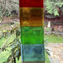 Rainbow Fused Glass Sun Catcher – 6-1/8" Tall