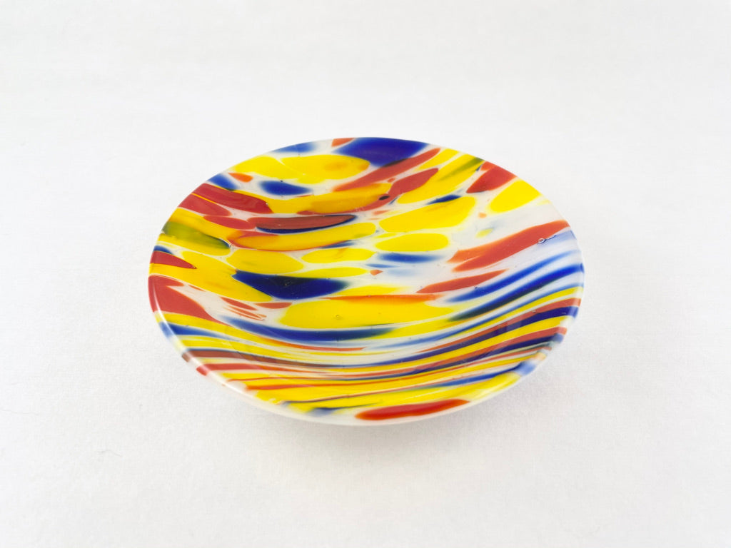 Medium Fused Clear Glass Bowl/Tray - 