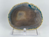 Large Gold Trimmed Brazilian Agate Slice