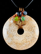 Fossil Coral Loose Wire Wrapped Pendant