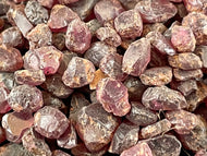Small Glass Jar of Garnets