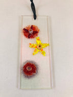 Fused Glass Sun Catcher - "Star Fireworks"