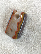 Moroccan Seam Agate Focal Bead
