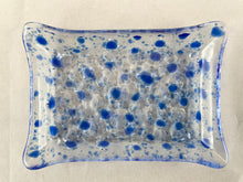 Fused Glass Soap Dish - "Ocean Bubbles"