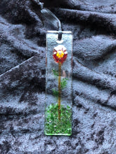 Fused Glass Sun Catcher - "Lone Flower"