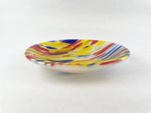 Medium Fused Clear Glass Bowl/Tray - "Carnival Spirit #1"
