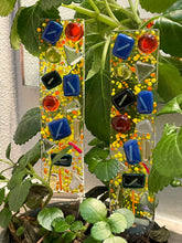 Fused Glass Plant Stake Totem - Flowering Jewels