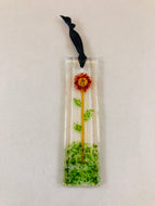 Fused Glass Sun Catcher - "Lone Flower"