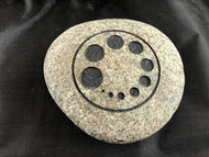 Diminishing Circles - Sand Carved Stone