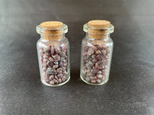 Small Glass Jar of Garnets