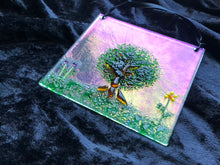 Fused Glass Sun Catcher - "Cherry Tree"