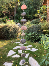 "Raining Rocks" - Hanging Stone Garden Sculpture - Yard Art