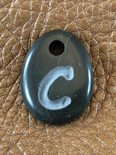 Monogram Initial Sand Carved Focal Bead