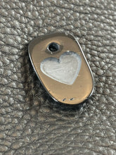 Medalion Basalt Carved Heart Focal Bead
