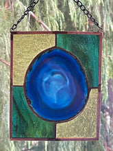 Stained Glass Brazilian Agate Sun Catcher - Medium
