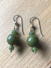 Nephrite Jade Stone Earrings