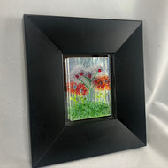 Framed Fused Glass Flowers - "Flower Garden"