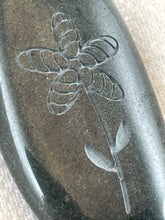 "Stone Flower" Basalt Sand Carved Stone Focal Bead