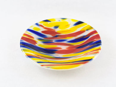 Medium Fused Clear Glass Bowl/Tray - 