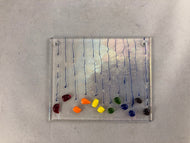 Fused Glass Sun Catcher - "Raining Rainbow"