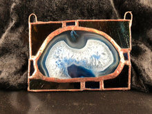 Stained Glass Blue Agate Sun Catcher