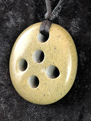 Drilled Beach Stone - Freeform Focal Bead