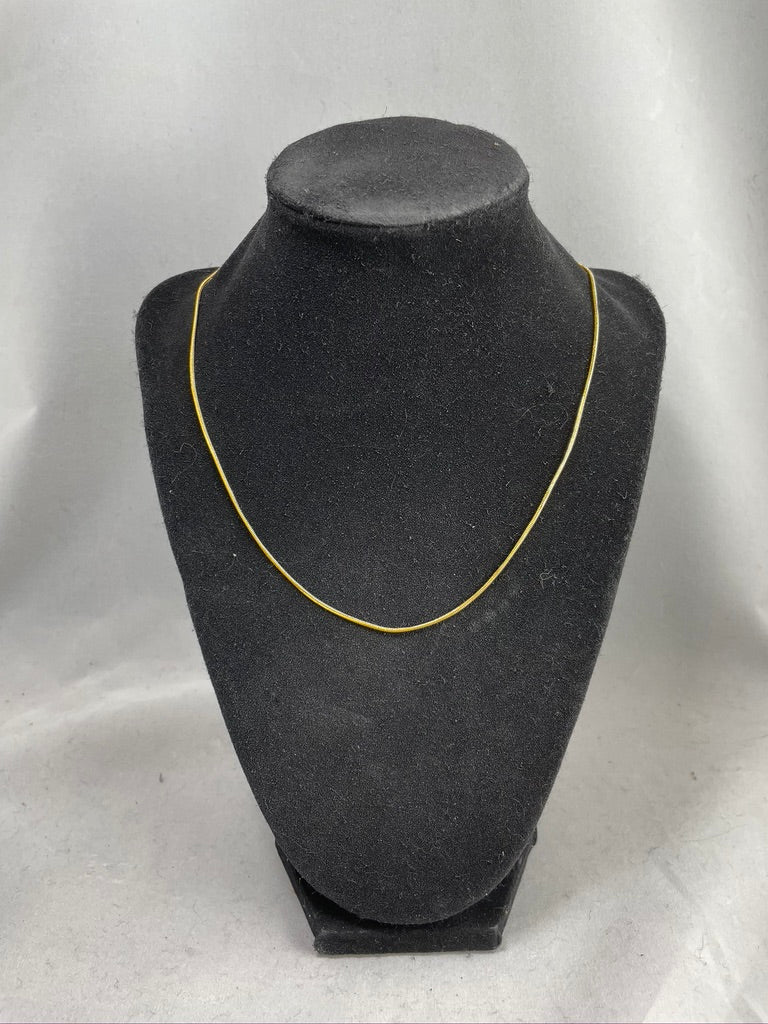 Economy Gold Plated Snake Chain Necklace with Clasp