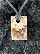Agatized Fossil Coral - Focal Bead