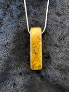 Golden Brown Maury Mountain Moss Agate - Rectangular Focal Bead