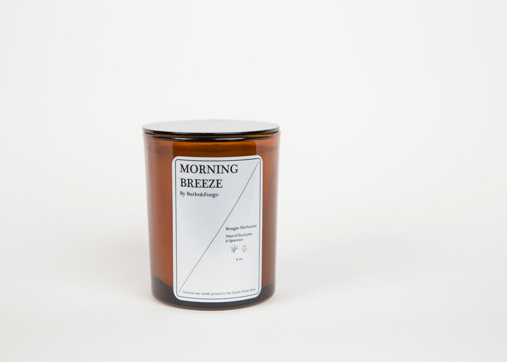 Hand Poured Coconut Wax Candle - Morning Breeze