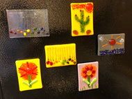 Fused Glass Refrigerator Magnets