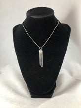 Clear Quartz Crystal Point Sterling Silver Pendant Necklace
