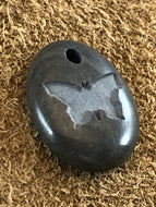 Butterfly Basalt Sand Carved Focal Bead