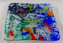 Streamers Fused Glass Coaster/Spoon Rest