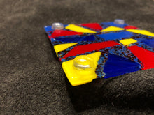 Fused Glass Coaster - Rubber Feet - Bottom View