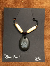 Bear Paw Print Pendant Necklace