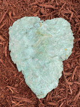 Jade Green Rhubarb Leaf - Cast Portland Cement - Medium 10-1/2" x 8-3/4"